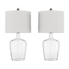 Hastings Home Hastings Home Cloche Style Glass Table Lamp Set 367118VVE